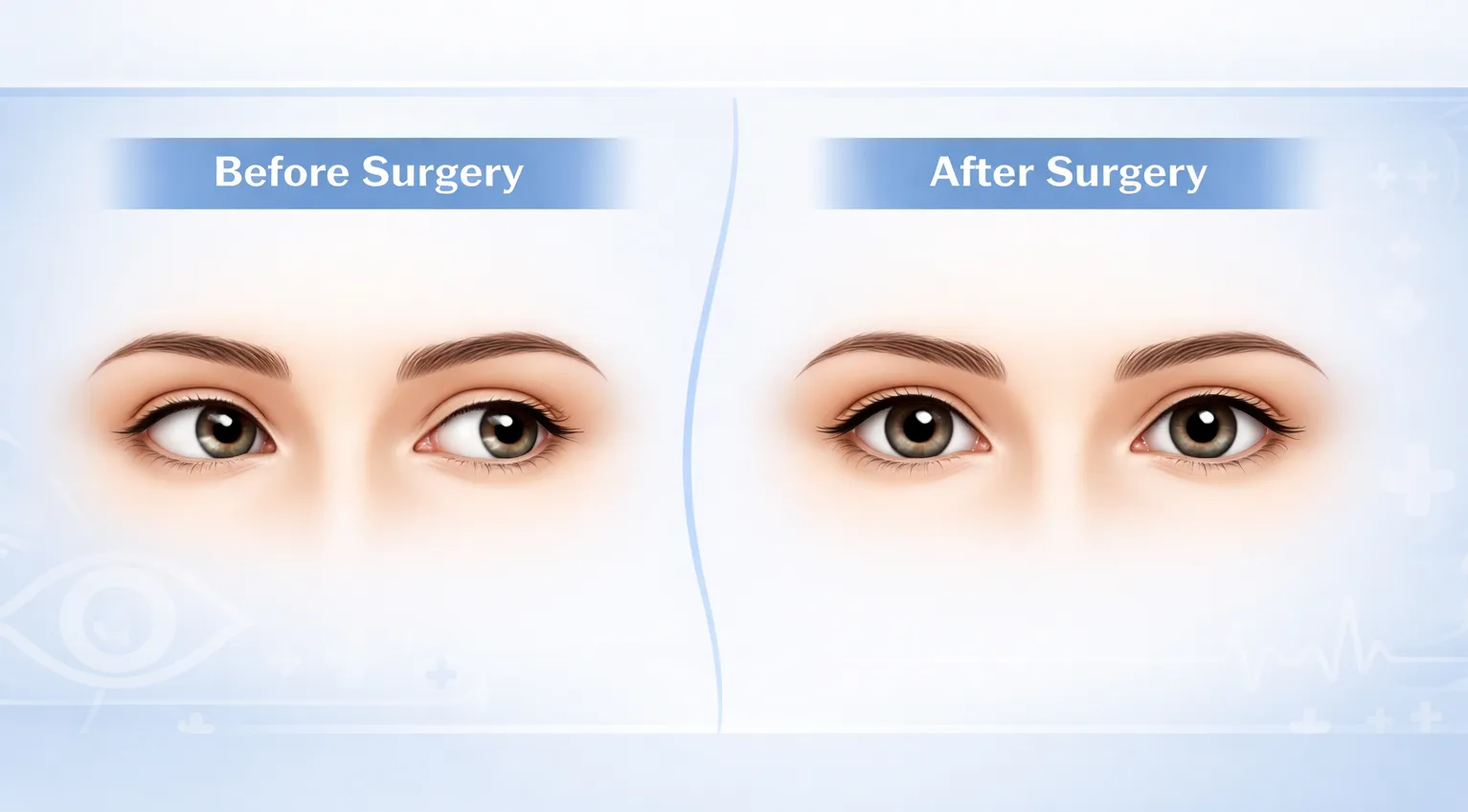 squint eye treatment - before and after