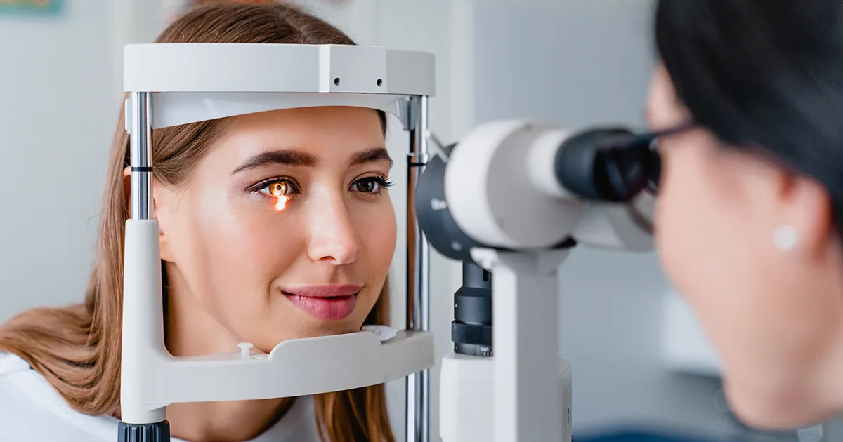 Vision test eye exam