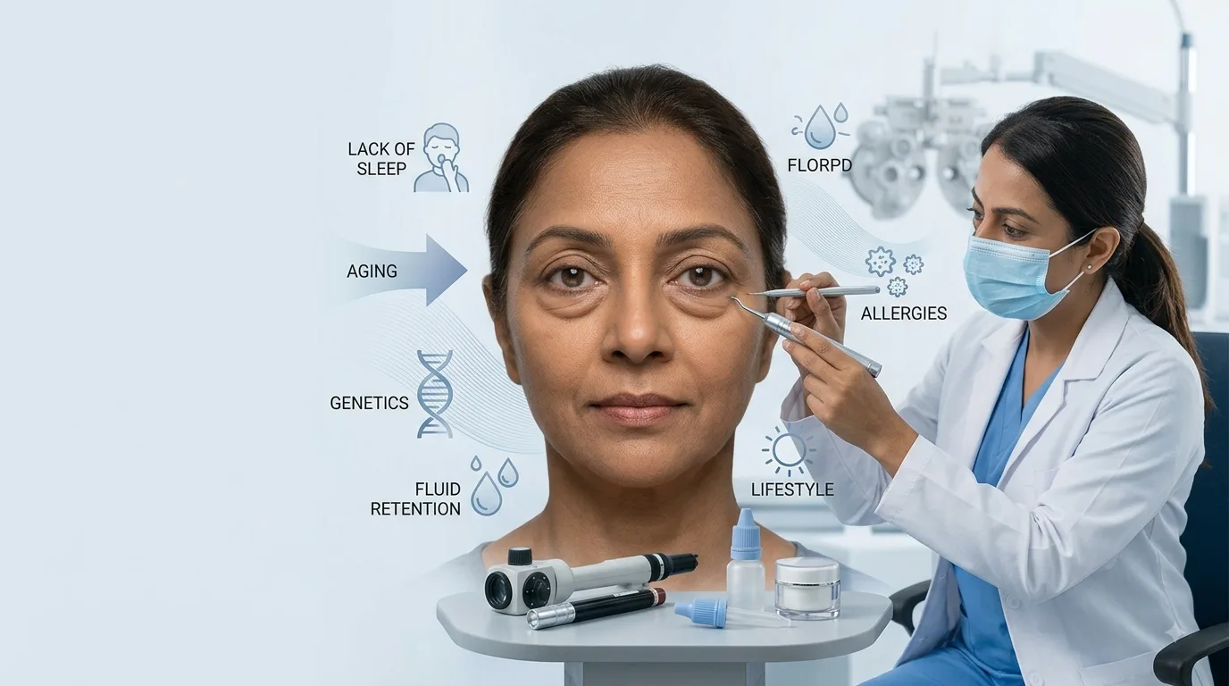 Bags under eyes causes and remedies