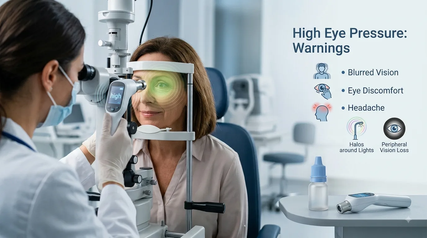 High eye pressure causes and symptoms